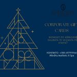 Blue Corporate Merry Christmas Tree Happy New Year Card
