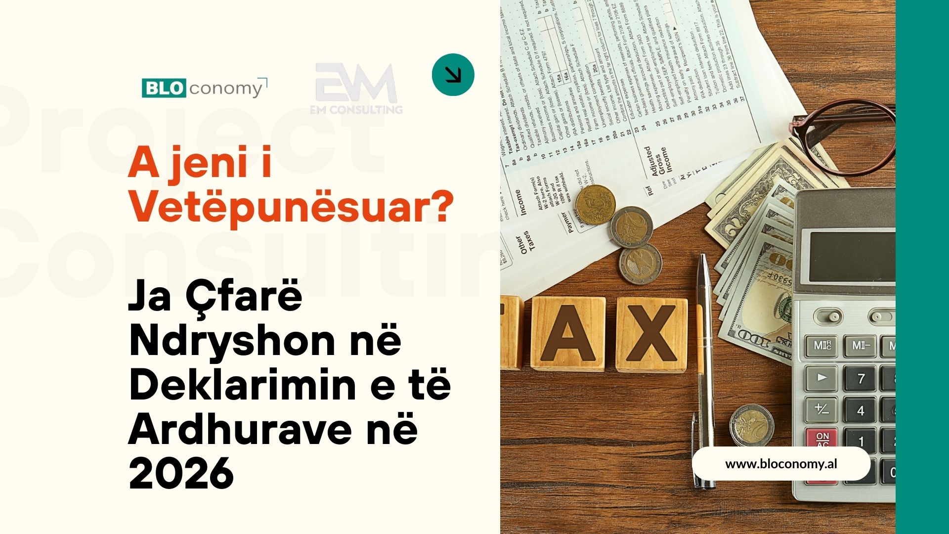 Orange and Cream Modern Tax Consulting Presentation